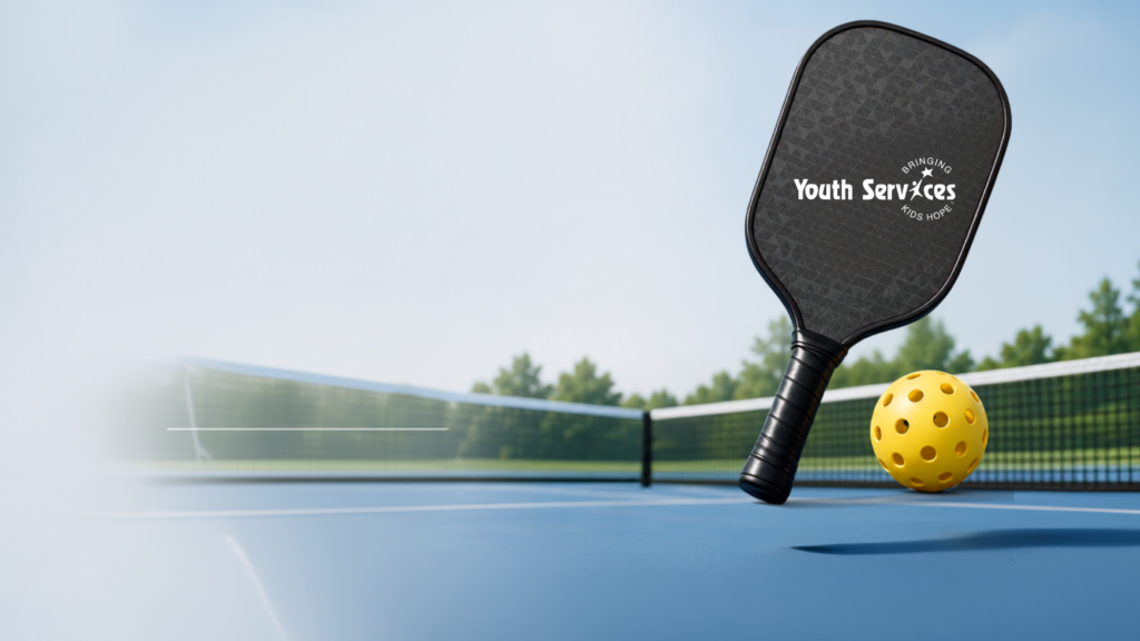Pickleball paddle and ball